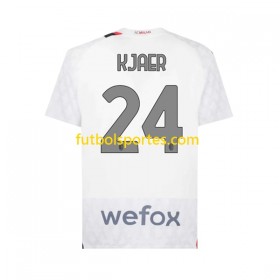 Camiseta AC Milan Simon Kjaer 24 Segunda Equipación 2023/2024